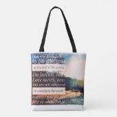 Wees niet overweldigd tote bag (Achterkant)
