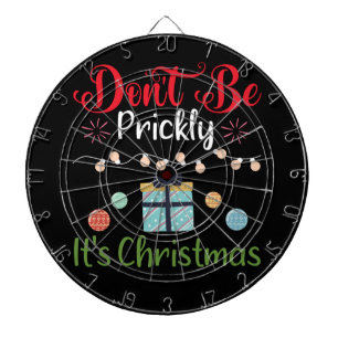 Wees niet prikkelbaar - Grappige Kerstmis Dartbord