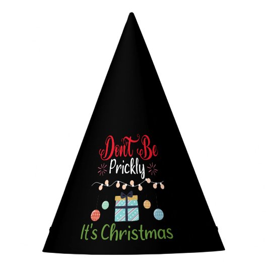 Wees niet prikkelbaar - Grappige Kerstmis Feesthoedjes (Voorkant)