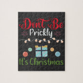 Wees niet prikkelbaar - Grappige Kerstmis Legpuzzel (Verticaal)