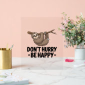 Wees niet snel gelukkig acryl bord (Huwelijk)