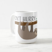 Wees niet snel gelukkig koffiemok (Voorkant links)