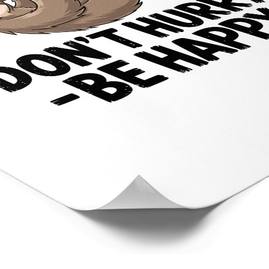 Wees niet snel gelukkig poster (Hoek)