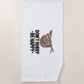 Wees niet snel gelukkig strandlaken (Voorkant)