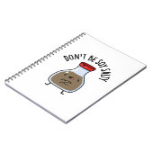 Wees niet soja zout grappige sojasaus woordspeling notitieboek (Linkerzijde)