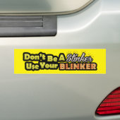 Wees niet stinkend met je oogklep. bumpersticker (Op auto)