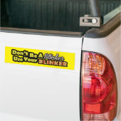 Wees niet stinkend met je oogklep. bumpersticker (Op Truck)
