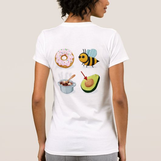 Wees niet stom Rebus (terug) T-shirt (Achterkant)