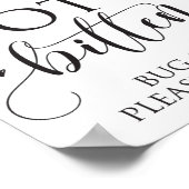 Wees niet te beten met een gebeugel poster (Hoek)