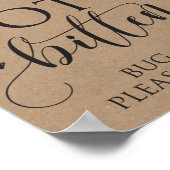 Wees niet te beten met een gebeugel poster (Hoek)