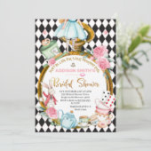 Wees niet te laat Alice in het Wonderland Vrijgeze Kaart (Staand voorkant)