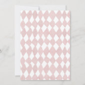 Wees niet te laat Alice in Wonderland Roze Baby sh Kaart (Achterkant)