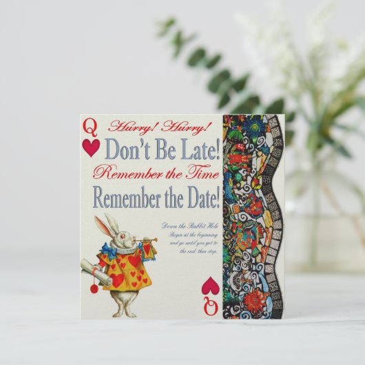 Wees niet te laat! kaart (Staand voorkant)