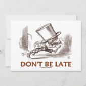 Wees niet te laat (Mad Hatter aan het lopen) (Voorkant)