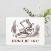 Wees niet te laat (Mad Hatter hardlopend) (Staand voorkant)