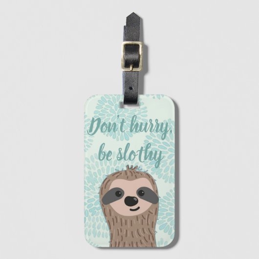 Wees niet te snel genoeg een Slote prijsopgave Bagagelabel (Voorkant (verticaal))