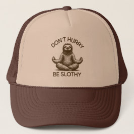 Wees niet te snel Slothy Life Advies Vreedzame lui Trucker Pet