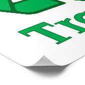 Wees niet trashy Earth Day Poster (Hoek)