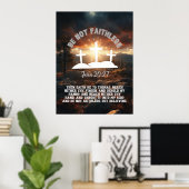 Wees niet trouw Johannes 20:27 Bijbelvers |verhoud Poster (Thuiskantoor)