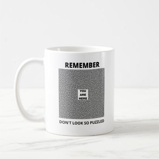 Wees niet verbaasd koffiemok (Links)