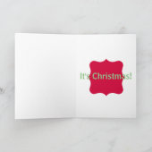 Wees niet verdrietig, het is Kerstmis! Wenskaart Feestdagen Kaart (Binnen)