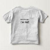 Wees niet verdrietig, ik ben het niet! kinder shirts (Achterkant)