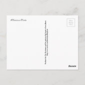 Wees niet vies van arme mensen briefkaart (Achterkant)