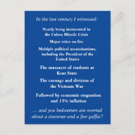 Wees niet zo bang om Joe Biden te steunen Briefkaart