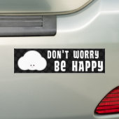 Wees niet zo blij met de cloudklauw van Kawaii Bumpersticker (Op auto)