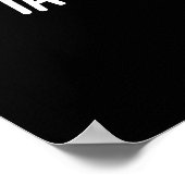 Wees niet zo mager dramatisch eten als donker BG Poster (Hoek)