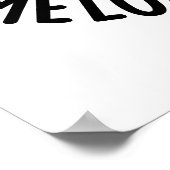 Wees niet zo melodramatisch grappige meloenpunch poster (Hoek)