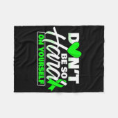 Wees niet zo moeilijk voor mentale gezondheid vrou fleece deken (Voorkant (Horizontaal))