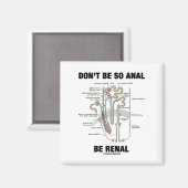 Wees niet zo oud als renaal (nieren nefron) magneet (Voorkant / Achterkant)