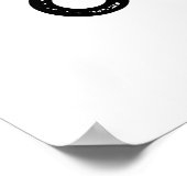 Wees niet zo rond als een grappig weerswolk poster (Hoek)