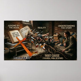Wees niet zo snel met oordelen poster