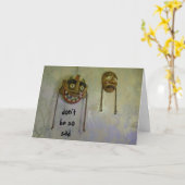 WEES NIET ZO VERDRIETIG... 50STE VERJAARDAG KAART (Gele Bloem)