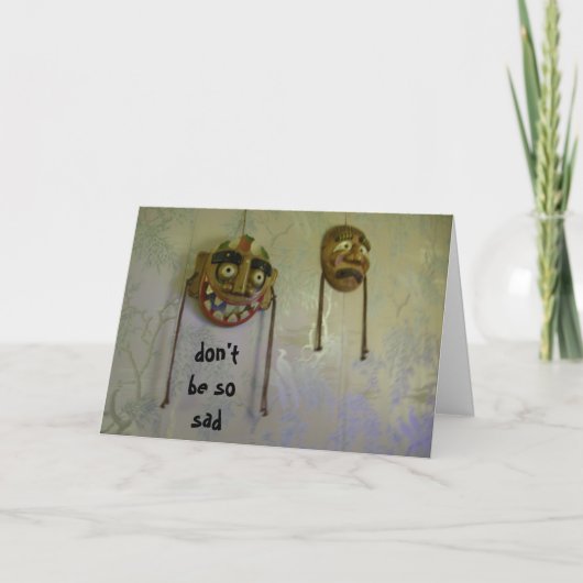 WEES NIET ZO VERDRIETIG... 50STE VERJAARDAG KAART (Voorkant)