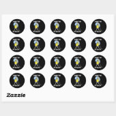 Wees niet zo zout ronde sticker (Vel)