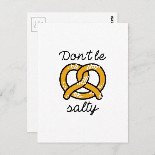 Wees niet zout briefkaart (Voorkant / Achterkant)