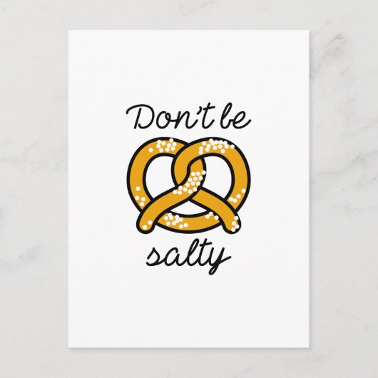 Wees niet zout briefkaart (Voorkant)