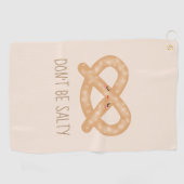 Wees niet zout grappige Humor van de juweel-lekker Golfhanddoek (Horizontaal)