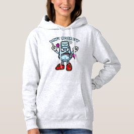 Wees niet zout, grappige illustratie hoodie