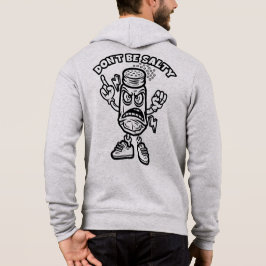 Wees niet zout, grappige illustratie hoodie