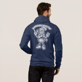 Wees niet zout, grappige illustratie hoodie (Achterkant volledig)