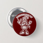 Wees niet zout, grappige illustratie ronde button 5,7 cm (Voorkant /achterkant)