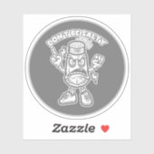 Wees niet zout, grappige illustratie sticker (Vel)