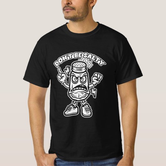 Wees niet zout, grappige illustratie t-shirt (Voorkant)