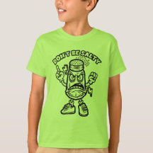 Wees niet zout, grappige illustratie