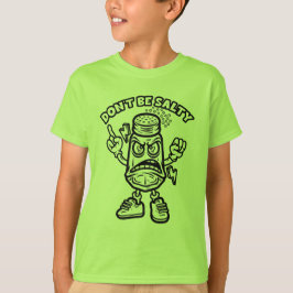 Wees niet zout, grappige illustratie t-shirt