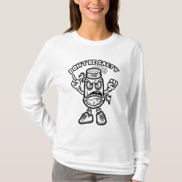Wees niet zout, grappige illustratie t-shirt